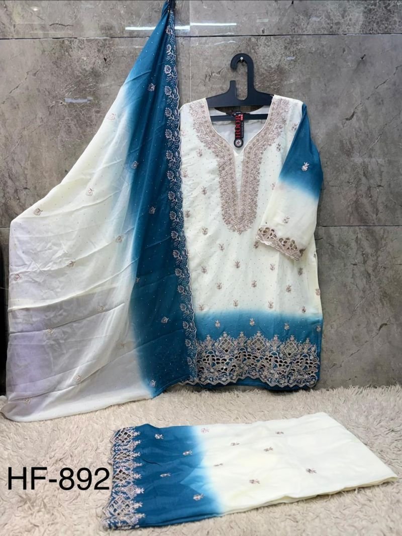 Latest Hoor Tex 893 A To D Georgette Embroidered Salwar Kameez Collection Wholesale 2026