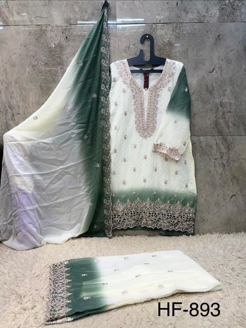 Latest Hoor Tex 893 A To D Georgette Embroidered Salwar Kameez Collection Wholesale 2026