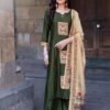 Beautiful Kadlee Royal Queen Gaji Silk Hand Work Kurti With Bottom Dupatta Wholesale 2026