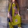 Beautiful Kadlee Royal Queen Gaji Silk Hand Work Kurti With Bottom Dupatta Wholesale 2026