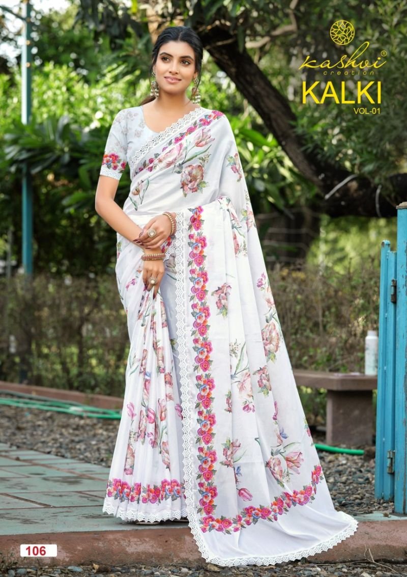 Launching Kashvi Kalki Vol 1 Chocolate Silk Floral Printed Saree Collection Wholesale 2026