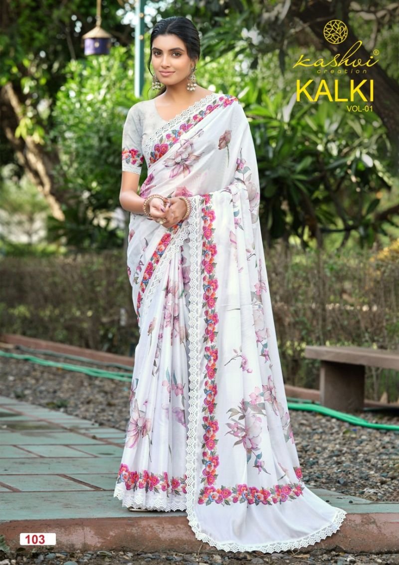 Launching Kashvi Kalki Vol 1 Chocolate Silk Floral Printed Saree Collection Wholesale 2026