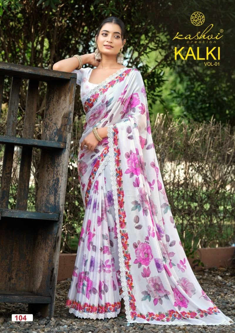 Launching Kashvi Kalki Vol 1 Chocolate Silk Floral Printed Saree Collection Wholesale 2026