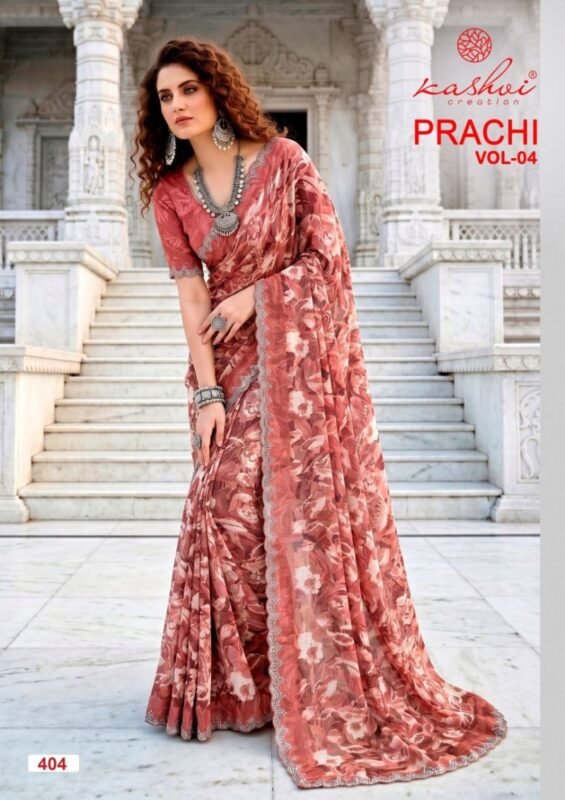 Latest Kashvi Prachi Vol 4 Pc Rimzim Swarovski Work Saree Collection Wholesale 2026