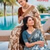 Kashvi Ruhani Vol 26 Dull Moss Zari Patta Saree Collection Wholesale
