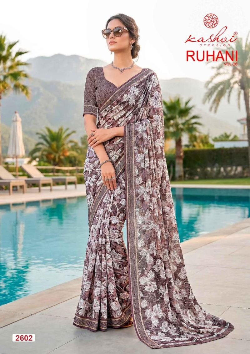 Kashvi Ruhani Vol 26 Dull Moss Zari Patta Saree Collection Wholesale
