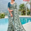 Kashvi Ruhani Vol 26 Dull Moss Zari Patta Saree Collection Wholesale