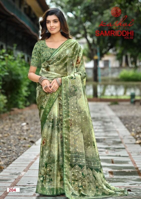 Latest Kashvi Samriddhi Vol 2 Nc Moss Butti Work Saree Collection Wholesale 2026