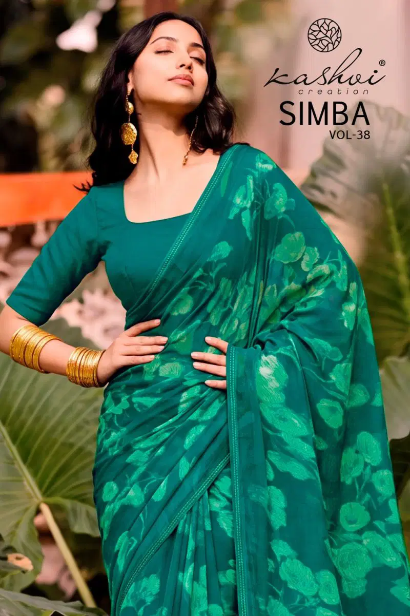Kashvi Simba Vol 38 Georgette Printed Saree Collection Wholesale