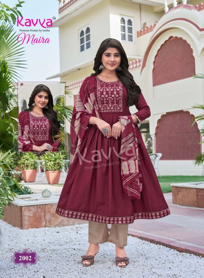 Stylish Kavya Maira Vol 2 Chanderi With Embroidery Work Kurti With Bottom Dupatta Wholesale 2026