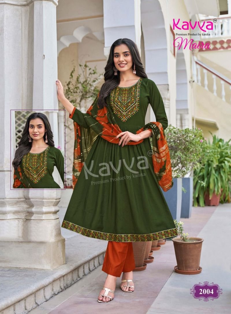 Stylish Kavya Maira Vol 2 Chanderi With Embroidery Work Kurti With Bottom Dupatta Wholesale 2026