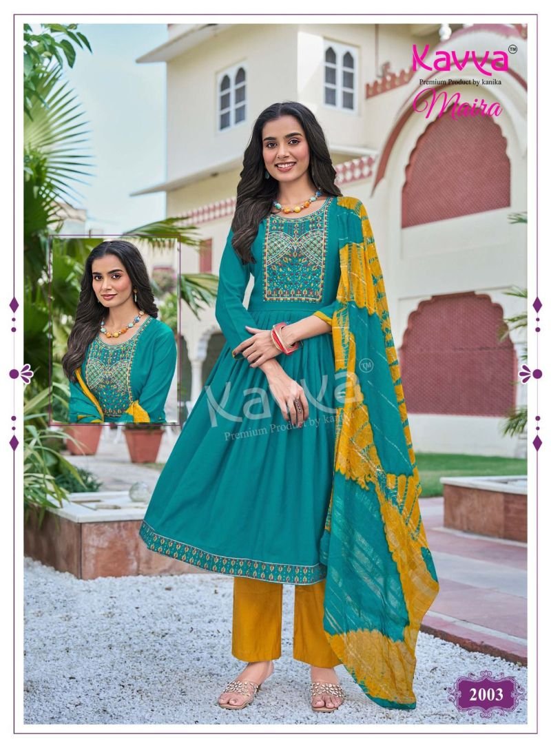 Stylish Kavya Maira Vol 2 Chanderi With Embroidery Work Kurti With Bottom Dupatta Wholesale 2026