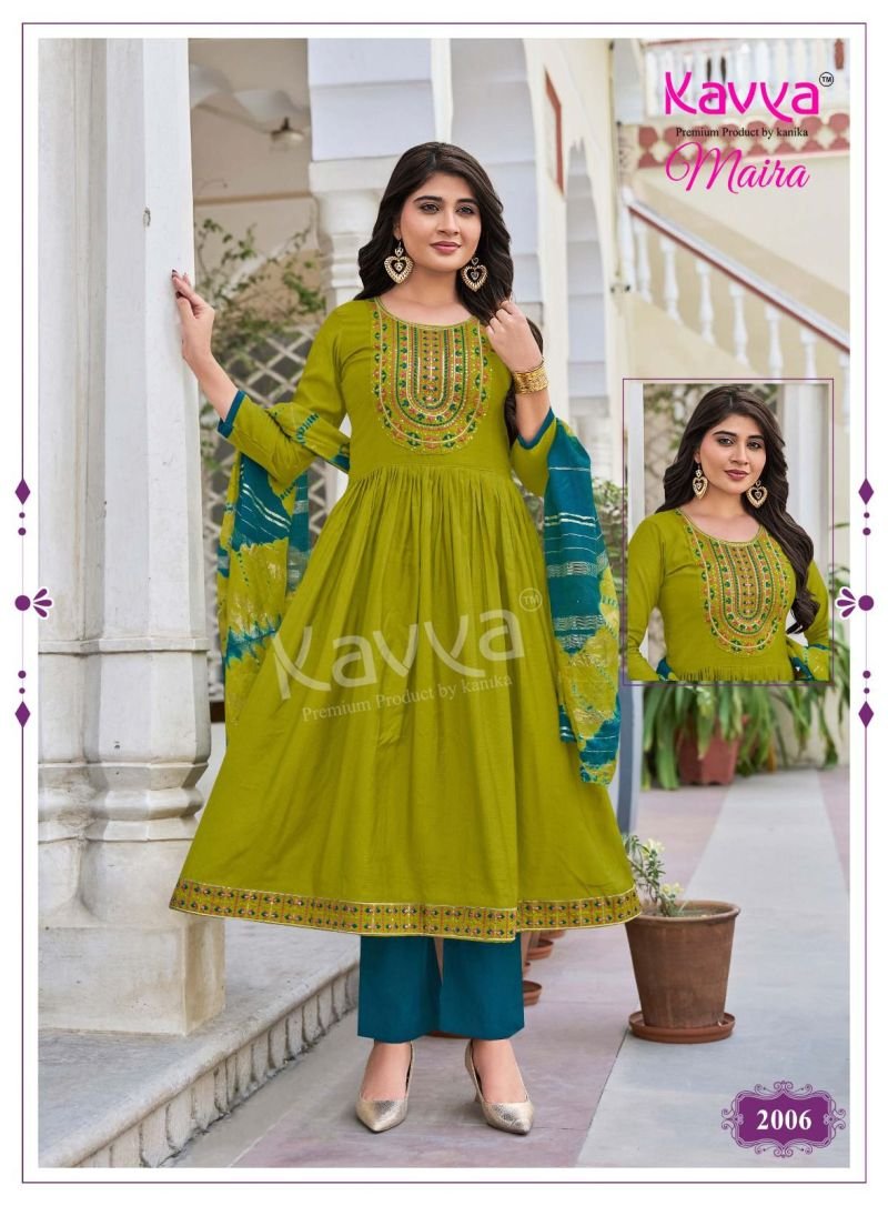 Stylish Kavya Maira Vol 2 Chanderi With Embroidery Work Kurti With Bottom Dupatta Wholesale 2026