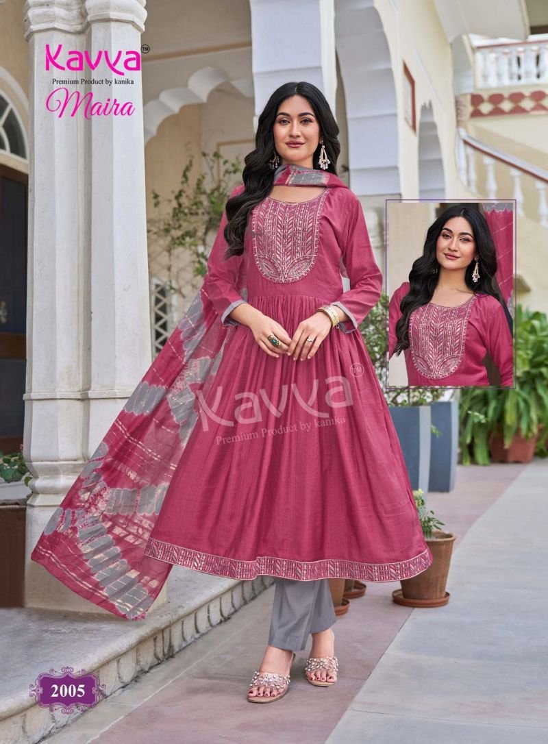 Stylish Kavya Maira Vol 2 Chanderi With Embroidery Work Kurti With Bottom Dupatta Wholesale 2026
