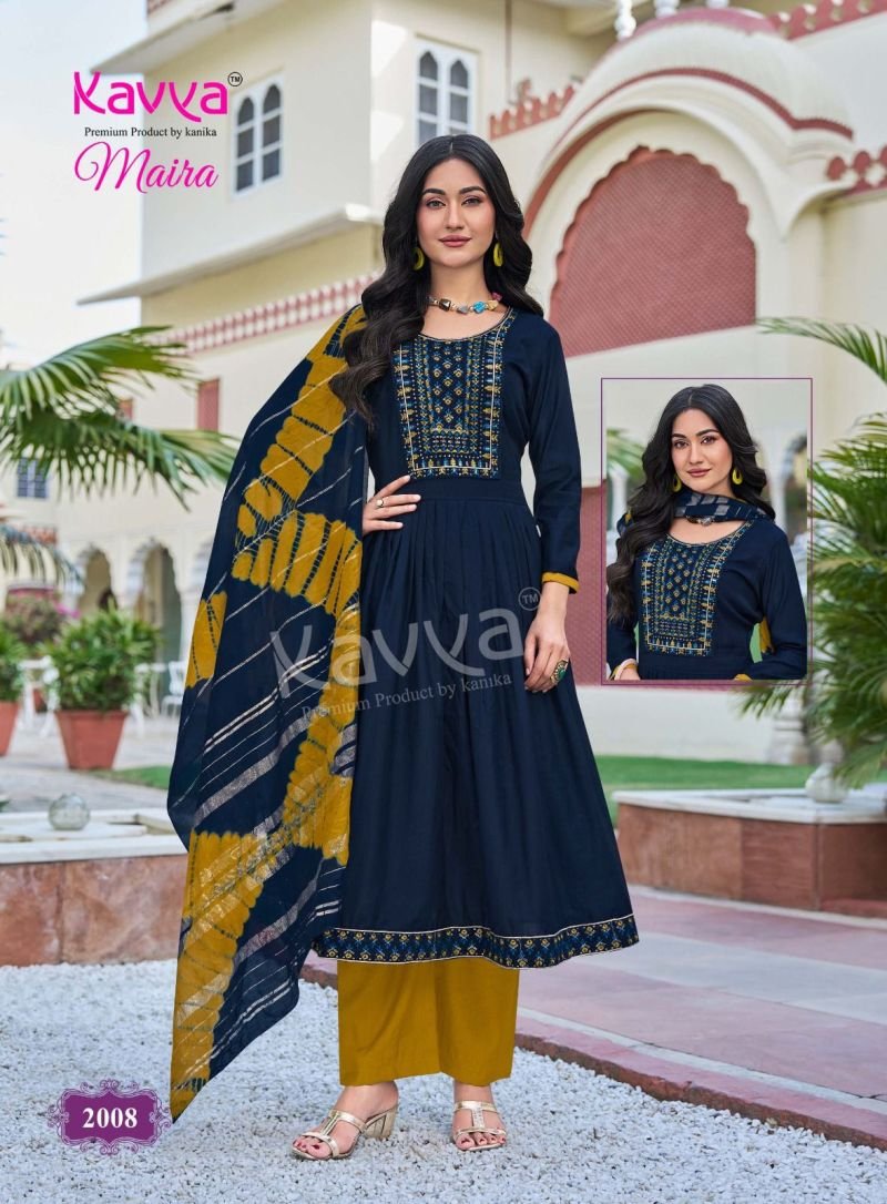 Stylish Kavya Maira Vol 2 Chanderi With Embroidery Work Kurti With Bottom Dupatta Wholesale 2026
