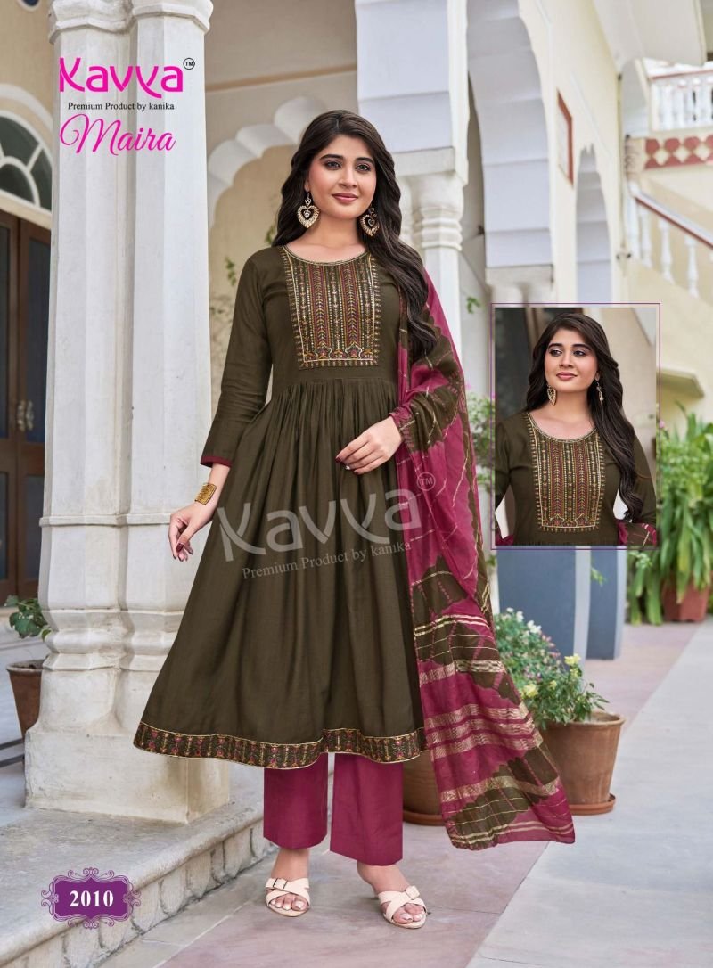 Stylish Kavya Maira Vol 2 Chanderi With Embroidery Work Kurti With Bottom Dupatta Wholesale 2026
