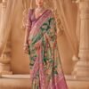 Kreshva Saanj Sakhi Pv Sik Position Printed Saree Collection Wholesale