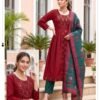 Launching Lily Vol 1 Vertican Plain Embroidery Worked Kurti Set Wholesale 2026