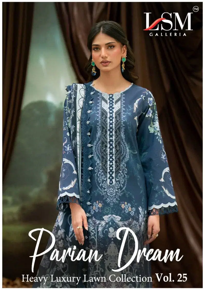 Lsm Parian Dream Vol 25 Cotton Karachi Dress Material Collection Wholesale