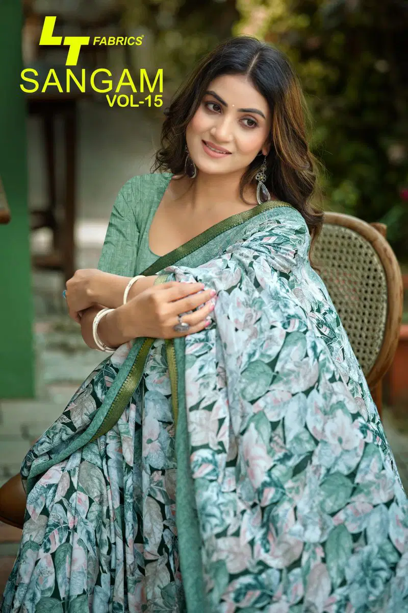 Lt Sangam Vol 15 Micro Printed Saree Collection Wholesale