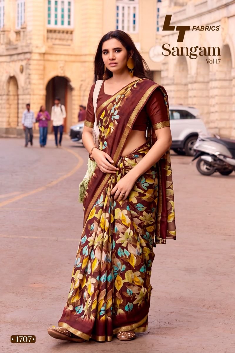 Latest Lt Sangam Vol 17 Micro Printed Saree Collection Wholesale 2026