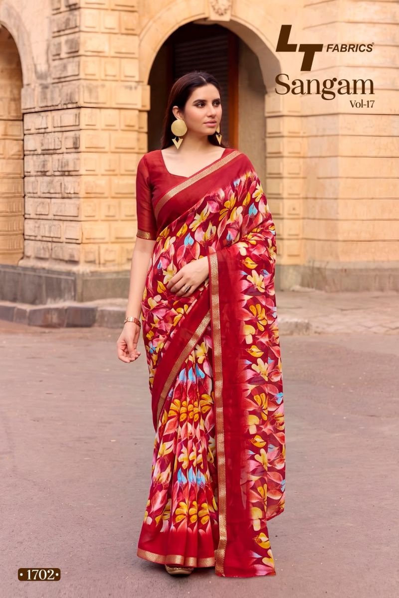 Latest Lt Sangam Vol 17 Micro Printed Saree Collection Wholesale 2026