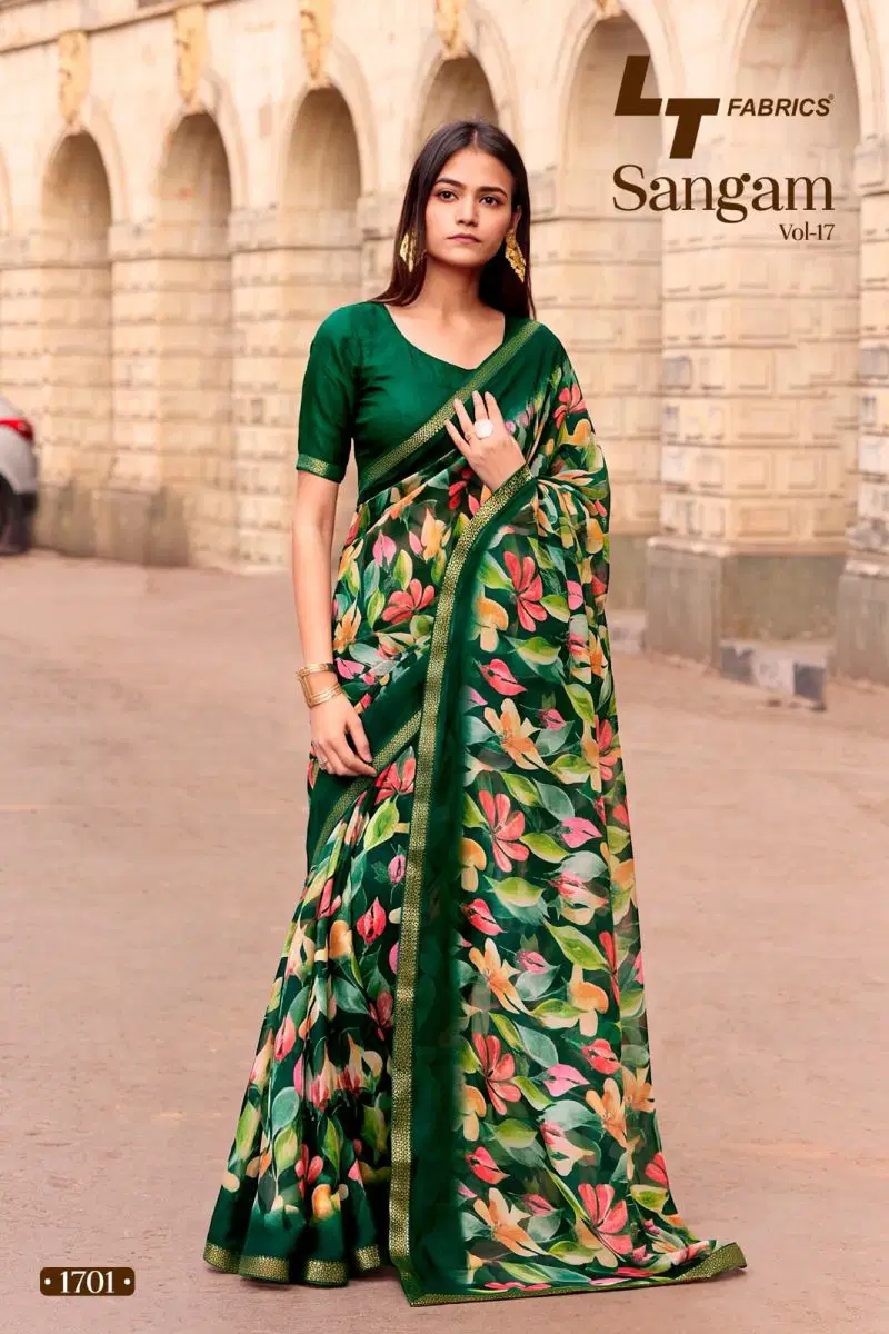 Latest Lt Sangam Vol 17 Micro Printed Saree Collection Wholesale 2026