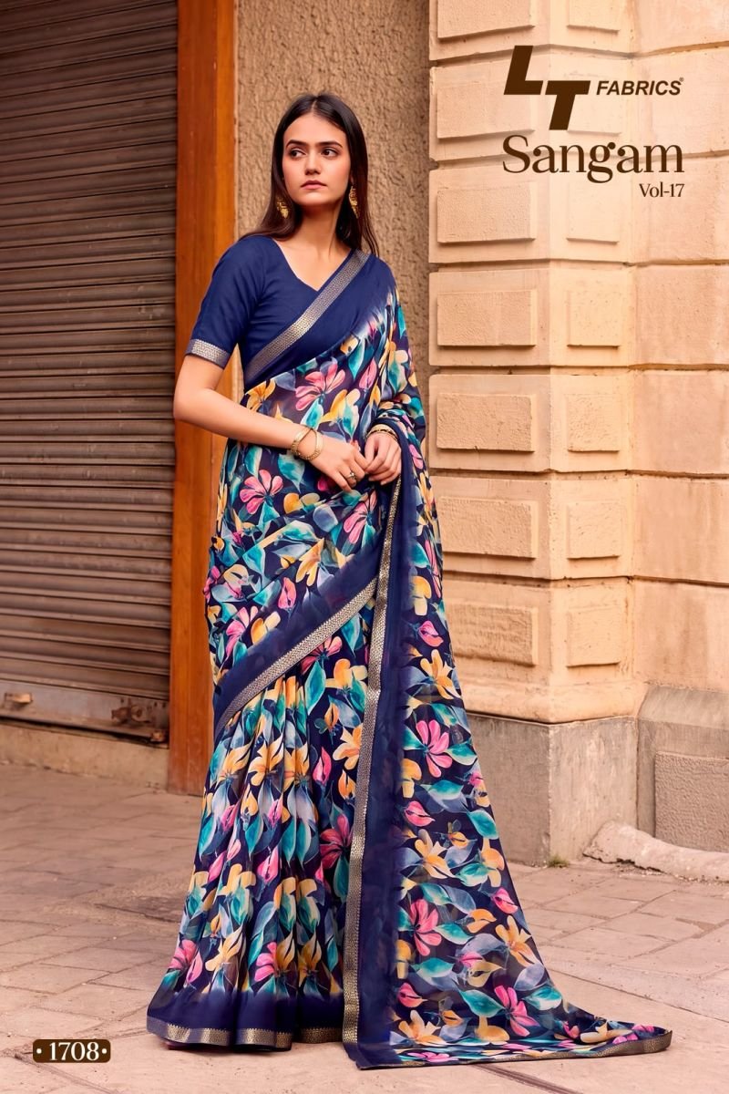 Latest Lt Sangam Vol 17 Micro Printed Saree Collection Wholesale 2026