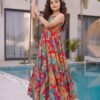 Stylish Lucaya Kids Vol 1 Rayon Digital Printed Flare Gown Set Collection Wholesale 2026