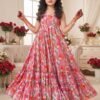 Stylish Lucaya Kids Vol 1 Rayon Digital Printed Flare Gown Set Collection Wholesale 2026
