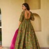 Launching Lucaya Vol 33 Silk Digital Printed Flared Gown With Dupatta Collection Wholesale 2026