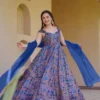 Launching Lucaya Vol 33 Silk Digital Printed Flared Gown With Dupatta Collection Wholesale 2026