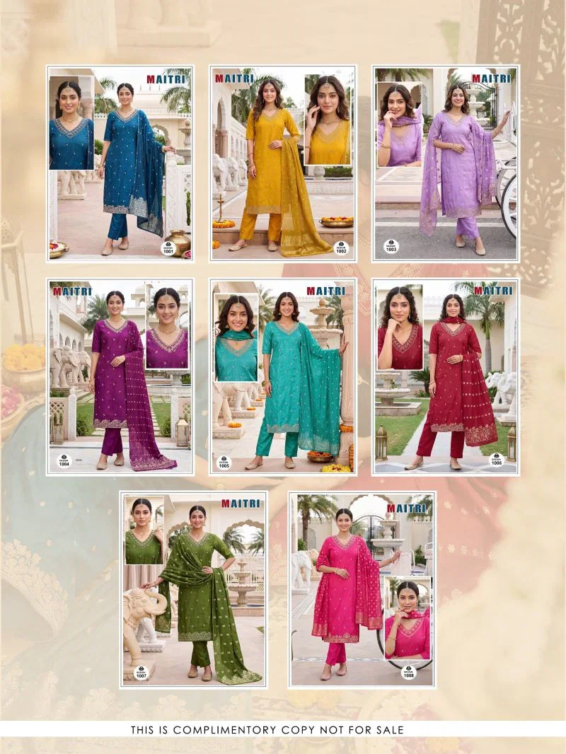 Launching Maitri Vol 1 Roman Simmar Embroidered Kurti Set Collection Wholesale 2026