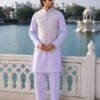 Stylish Malai Mens Kurta Vol 1 Malai Satin jacquard Work Kurta Bottom With Koti Wholesale 2026