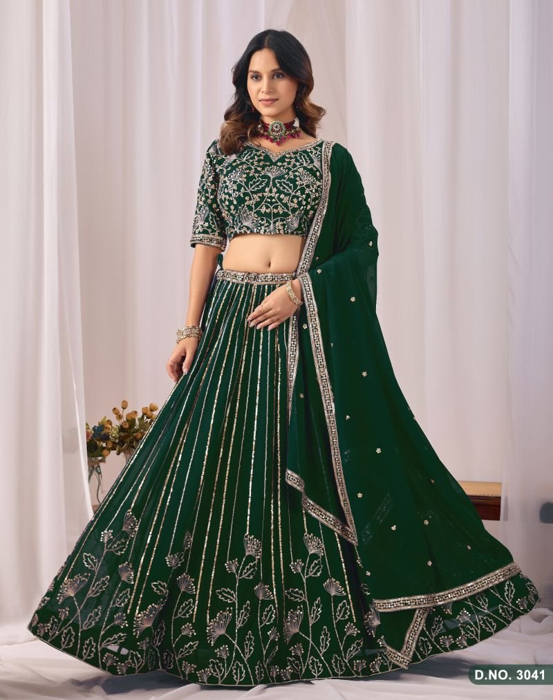 Stylish Mehvish Vol 34 Faux Georgette Embroidered Lehenga Choli Collection Wholesale 2026