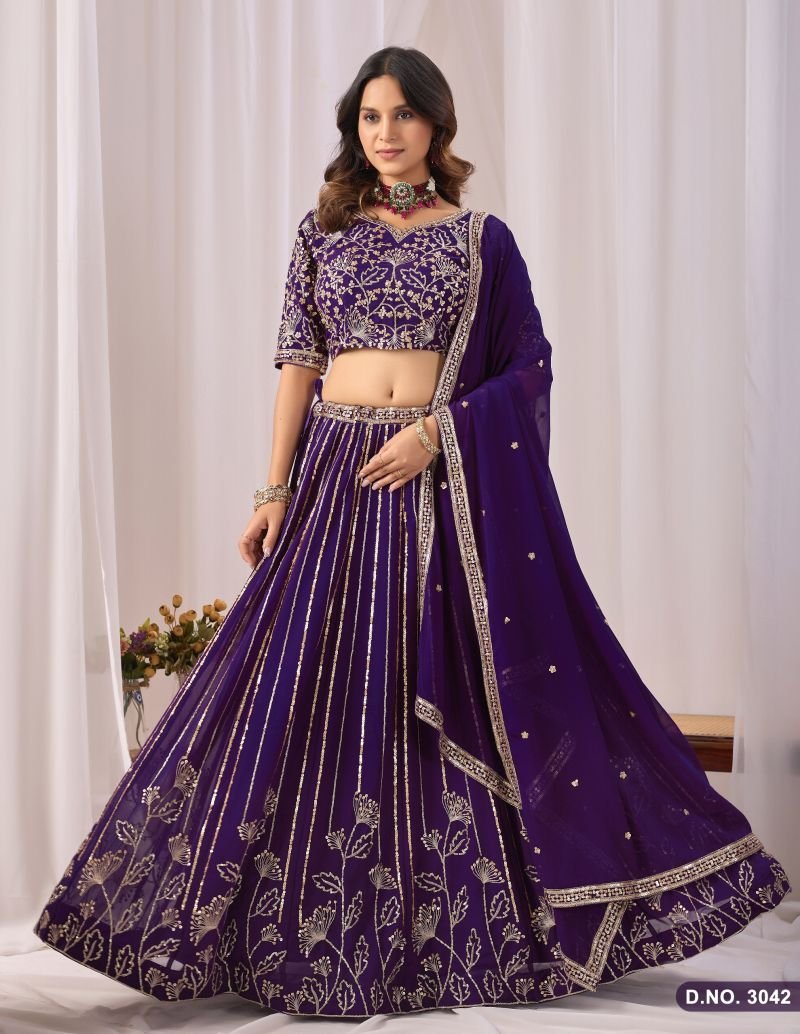 Stylish Mehvish Vol 34 Faux Georgette Embroidered Lehenga Choli Collection Wholesale 2026