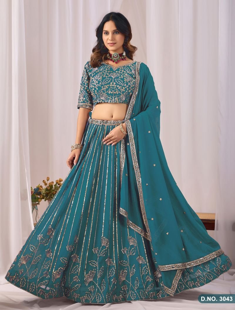 Stylish Mehvish Vol 34 Faux Georgette Embroidered Lehenga Choli Collection Wholesale 2026