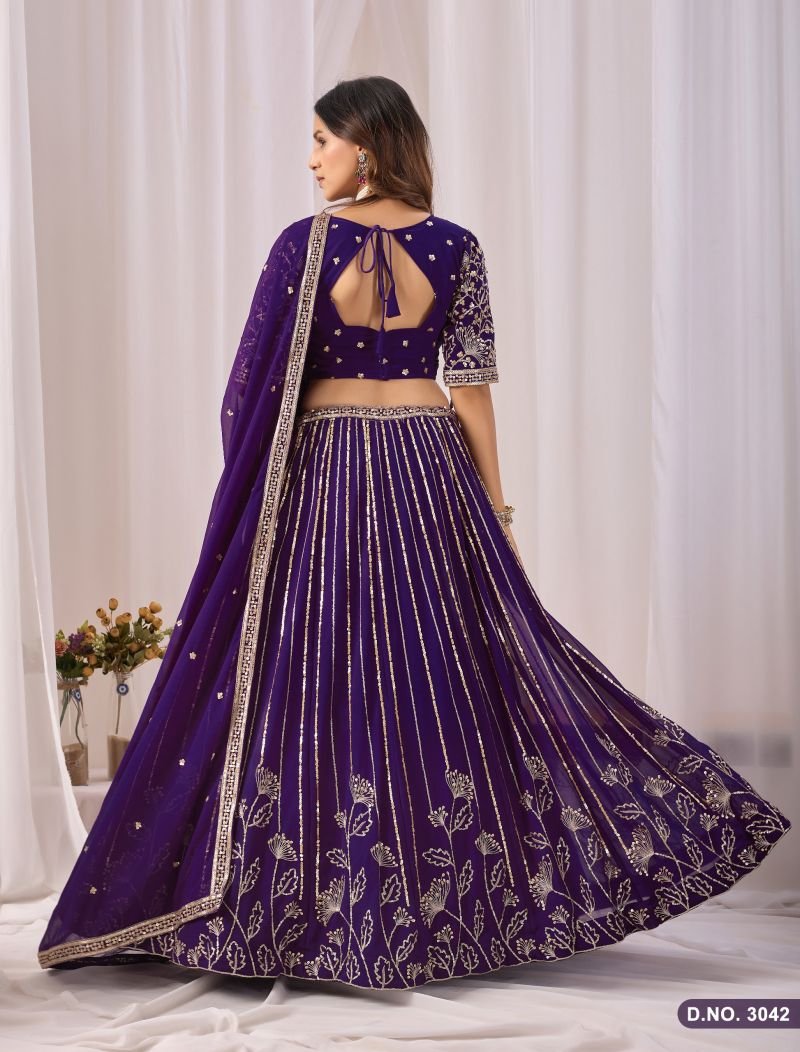 Stylish Mehvish Vol 34 Faux Georgette Embroidered Lehenga Choli Collection Wholesale 2026