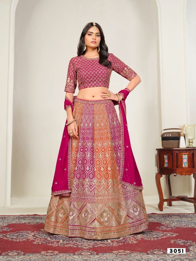 Mehvish Vol 35 Faux Georgette Embroidered Lehenga Choli Collection Wholesale