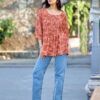Buy Mittoo Crispy Rayon Printed Top Wholesale 2026