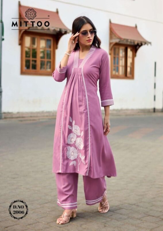 Launching Mittoo Ibaadat Rayon Thread Work Kurti With Bottom Collection Wholesale 2026