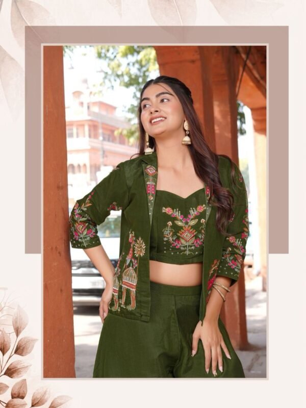 Latest Mittoo Ruksat Mul Chanderi Thread Work Indo Western Collection Wholesale 2026