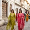 Ossm Style 1274 Dhabu Cotton Printed Kurti With Bottom Dupatta Wholesale