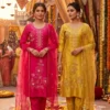 Ossm Style 1504 Roman Glass Beads Work Kurti With Bottom Dupatta Wholesale