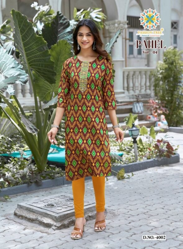 Latest Pahel Vol 4 By Passion Tree Cotton Printed Kurti Collection Wholesale 2026