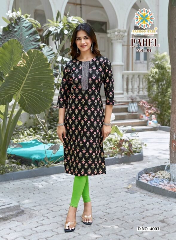 Latest Pahel Vol 4 By Passion Tree Cotton Printed Kurti Collection Wholesale 2026