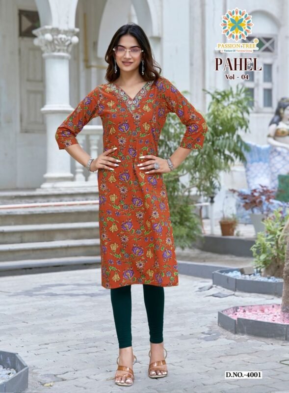 Latest Pahel Vol 4 By Passion Tree Cotton Printed Kurti Collection Wholesale 2026
