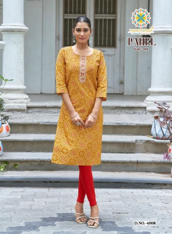 Latest Pahel Vol 4 By Passion Tree Cotton Printed Kurti Collection Wholesale 2026