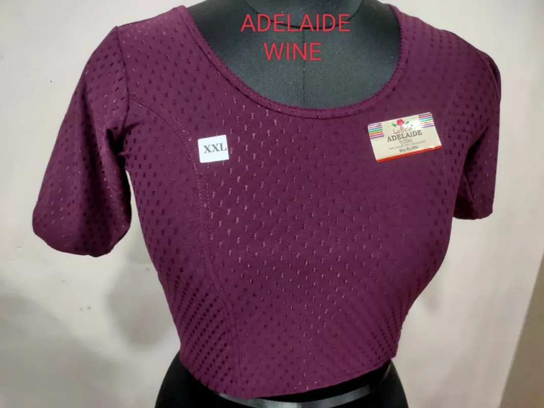 Beautiful Adelaide Dobby Weaving Work Stretchable Big Size Blouse Collection 2026