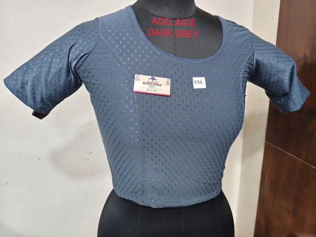 Beautiful Adelaide Dobby Weaving Work Stretchable Big Size Blouse Collection 2026